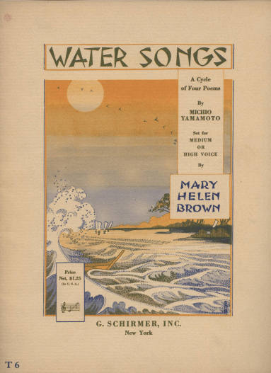 Sheet Music, "Water Songs"