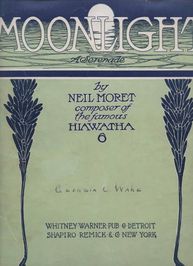 Sheet Music, "Moonlight, A Serenade"