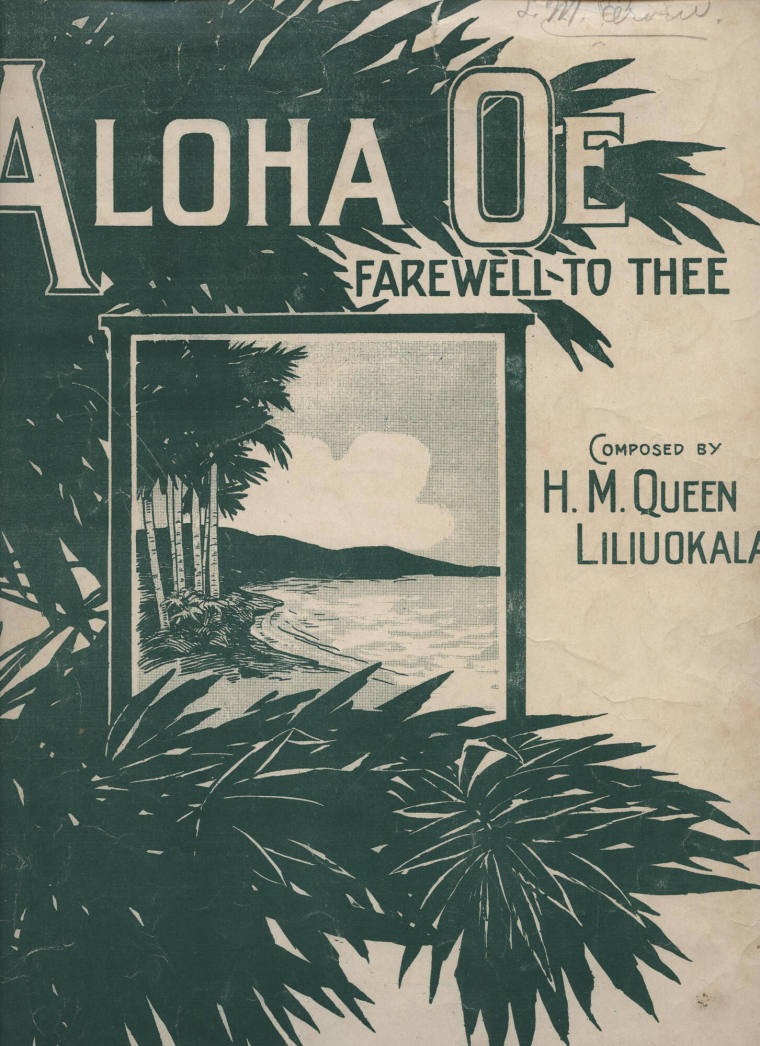 Sheet Music, "Aloha Oe"