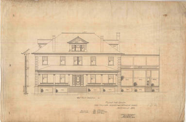 Drawing, Thompson Architectural - Orphan's Home, Batesville