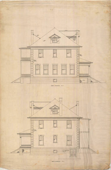 Drawing, Thompson Architectural - Orphan's Home, Batesville