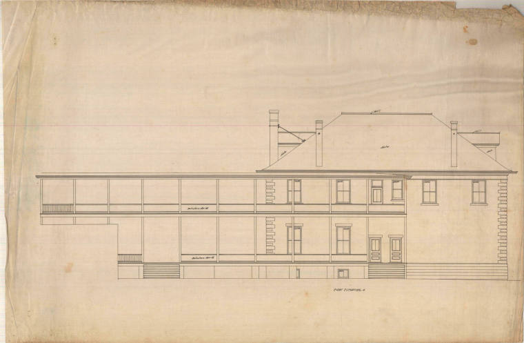 Drawing, Thompson Architectural - Orphan's Home, Batesville