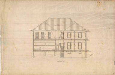 Drawing, Thompson Architectural - Orphan's Home, Batesville