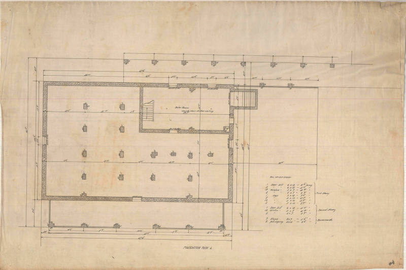 Drawing, Thompson Architectural - Orphan's Home, Batesville