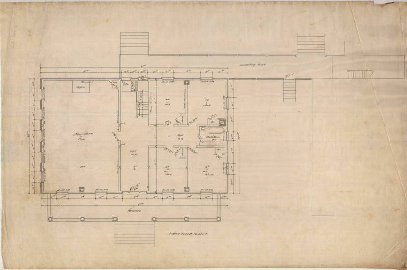 Drawing, Thompson Architectural - Orphan's Home, Batesville