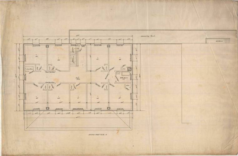 Drawing, Thompson Architectural - Orphan's Home, Batesville