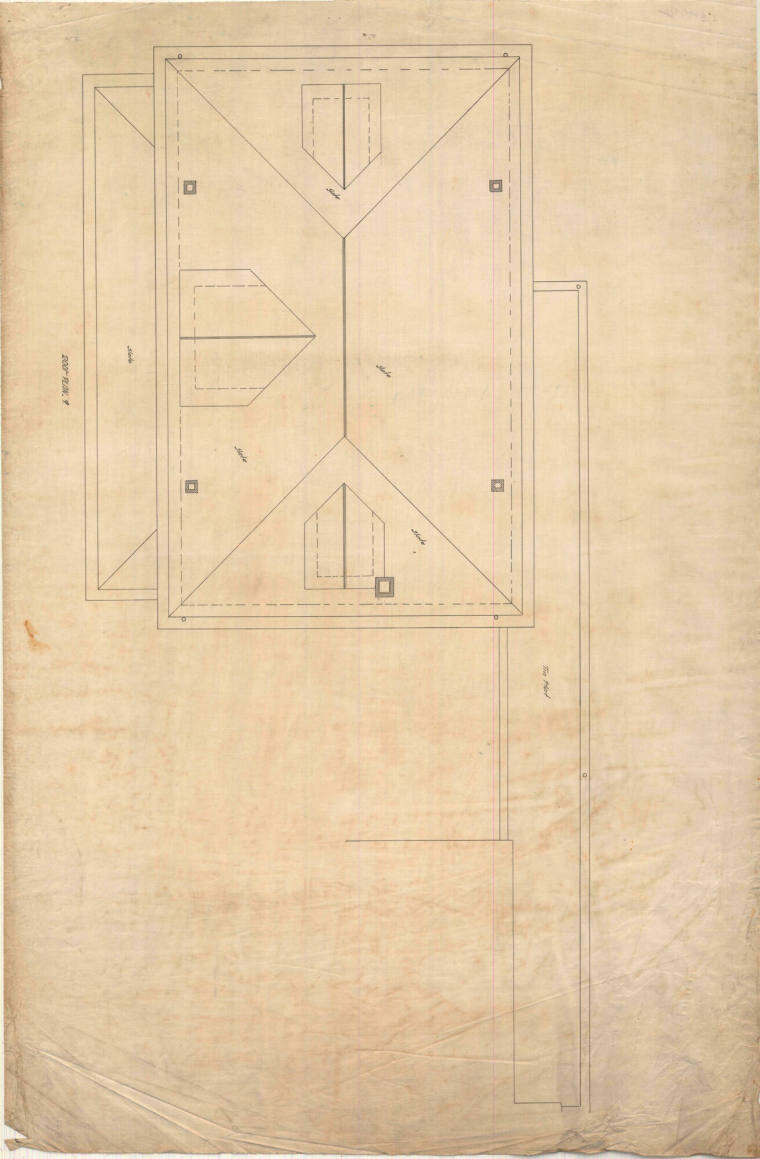 Drawing, Thompson Architectural - Orphan's Home, Batesville