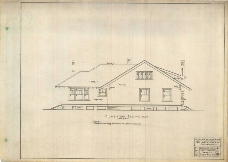 Drawing, Thompson Architectural - Arkansas Land & Lumber Co.