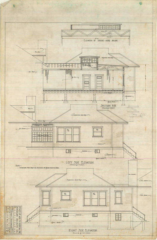 Drawing, Thompson Architectural - Bauxite Company Hospital