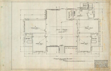 Drawing, Thompson Architectural - Bauxite Company Hospital