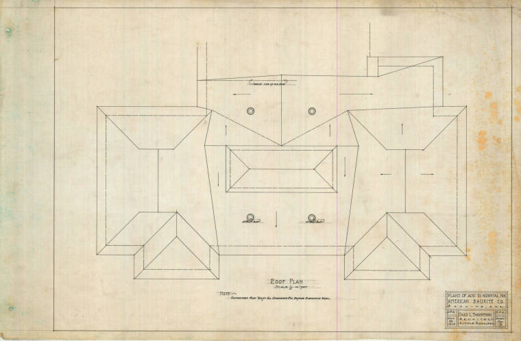 Drawing, Thompson Architectural - Bauxite Company Hospital