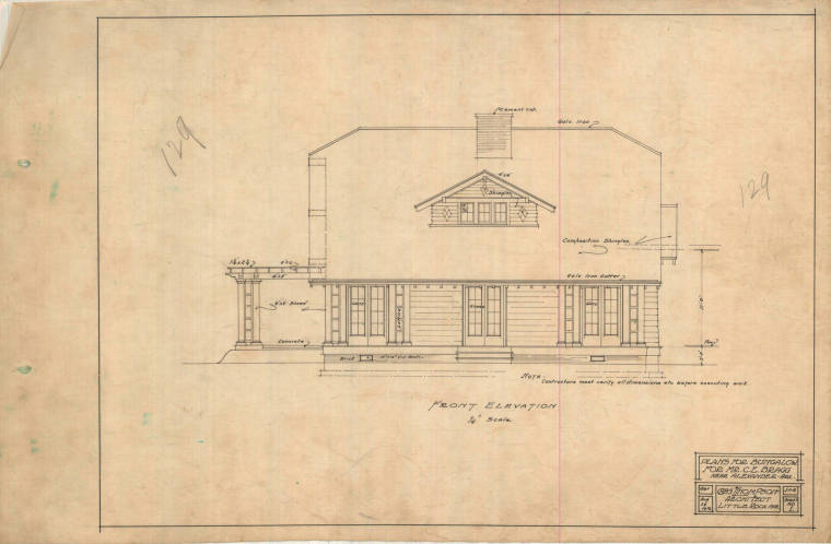 Drawing, Thompson Architectural - C.E. Bragg, Alexander