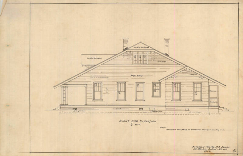 Drawing, Thompson Architectural - C.E. Bragg, Alexander