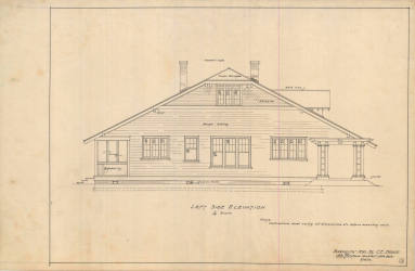 Drawing, Thompson Architectural - C.E. Bragg, Alexander