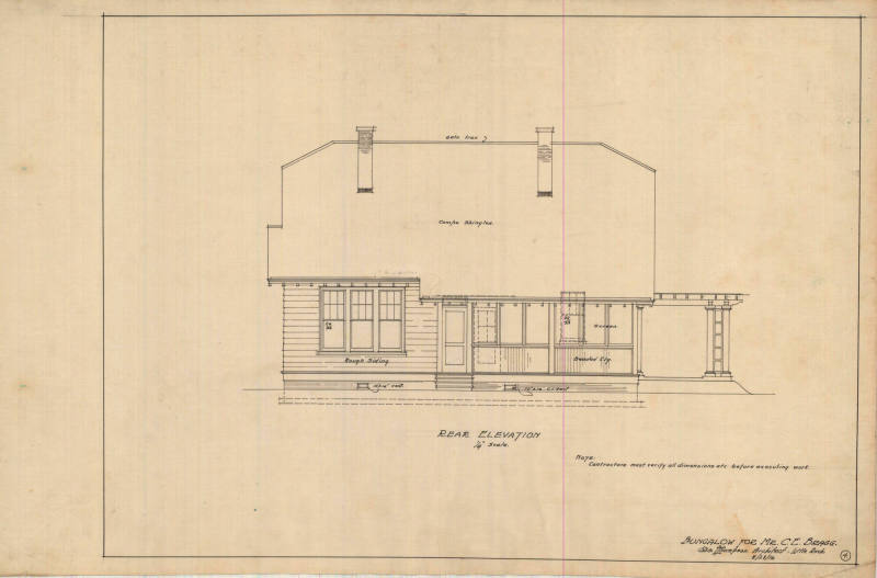 Drawing, Thompson Architectural - C.E. Bragg, Alexander