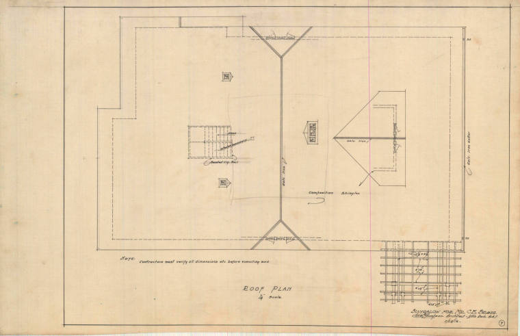 Drawing, Thompson Architectural - C.E. Bragg, Alexander