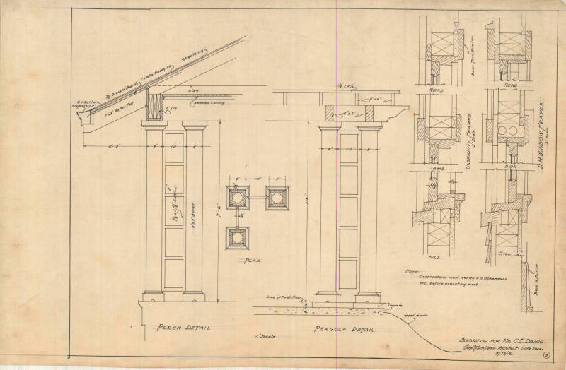 Drawing, Thompson Architectural - C.E. Bragg, Alexander