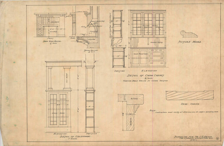 Drawing, Thompson Architectural - C.E. Bragg, Alexander