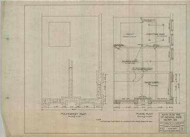 Drawing, Thompson Architectural- 1st National Bank, Malvern