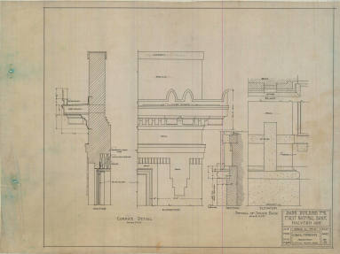 Drawing, Thompson Architectural- 1st National Bank, Malvern