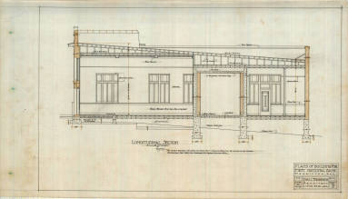 Drawing, Thompson Architectural- 1st National Bank, Morrilton