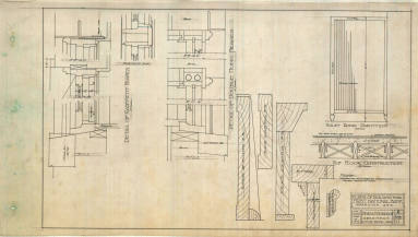 Drawing, Thompson Architectural- 1st National Bank, Morrilton