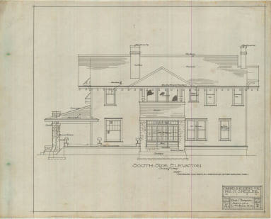 Drawing, Thompson Architectural- H.S. Mesler, Little Rock