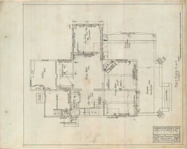 Drawing, Thompson Architectural- H.S. Mesler, Little Rock