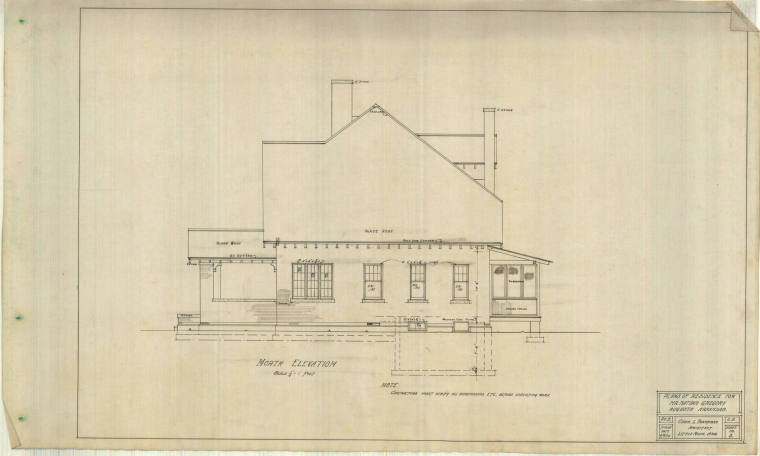 Drawing, Thompson Architectural- Nathan Gregory, Augusta