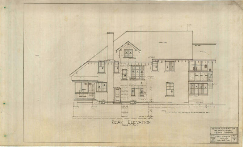 Drawing, Thompson Architectural- Nathan Gregory, Augusta