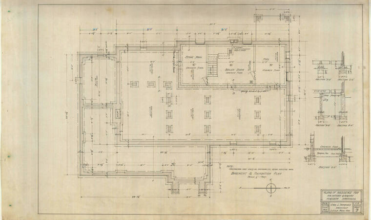 Drawing, Thompson Architectural- Nathan Gregory, Augusta