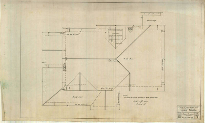 Drawing, Thompson Architectural- Nathan Gregory, Augusta