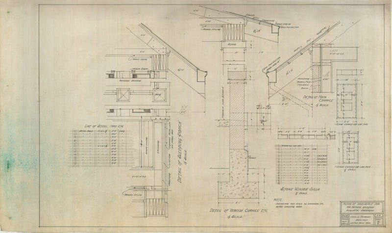 Drawing, Thompson Architectural- Nathan Gregory, Augusta