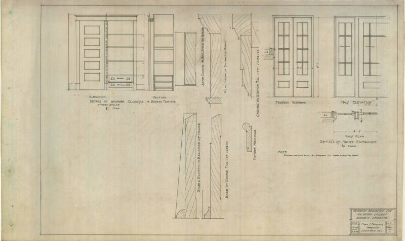 Drawing, Thompson Architectural- Nathan Gregory, Augusta