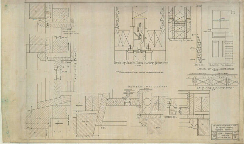 Drawing, Thompson Architectural- Nathan Gregory, Augusta