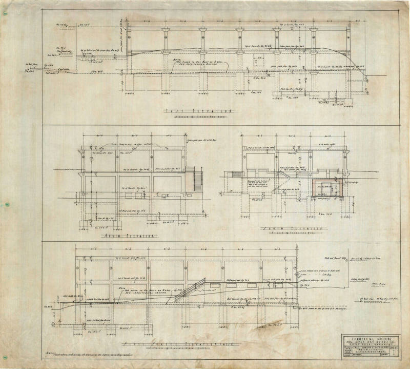 Drawing, Thompson Architectural- Doyle Dry Goods, Little Rock