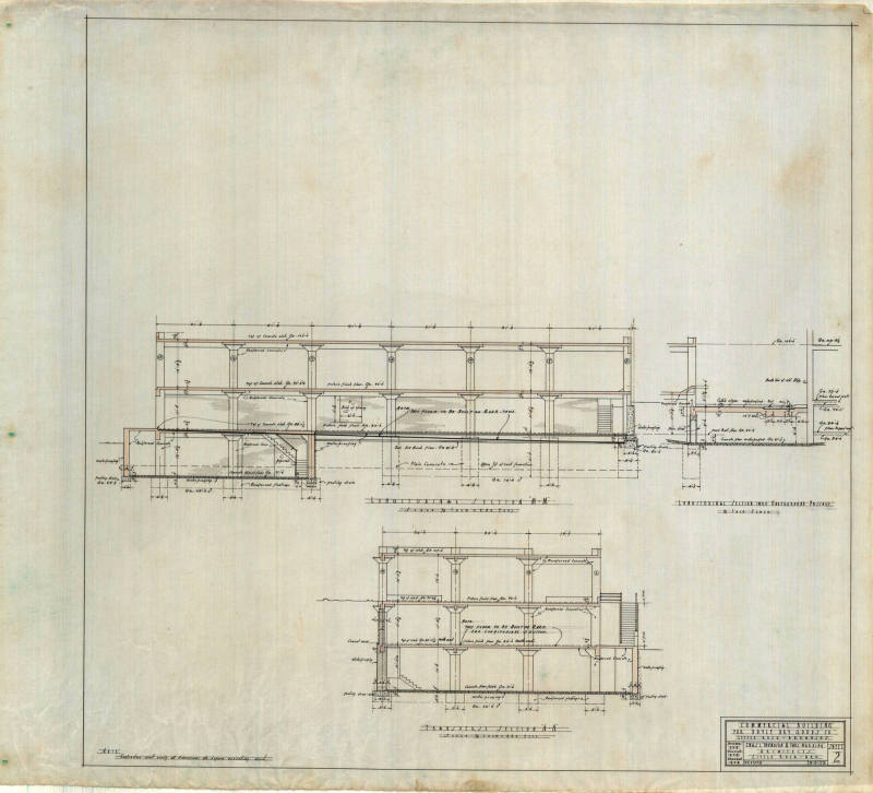 Drawing, Thompson Architectural- Doyle Dry Goods, Little Rock