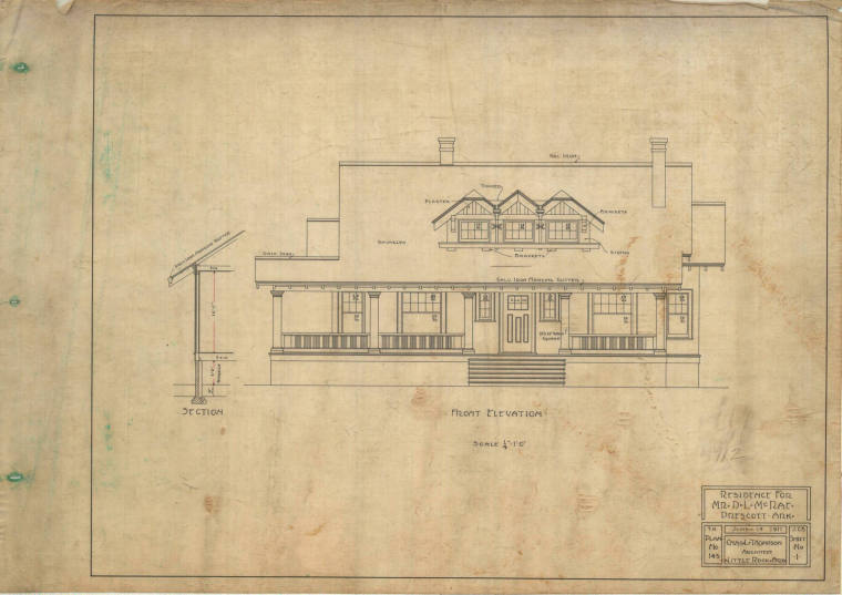 Drawing, Thompson Architectural - D.L. McRae, Prescott