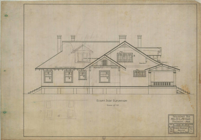 Drawing, Thompson Architectural - D.L. McRae, Prescott