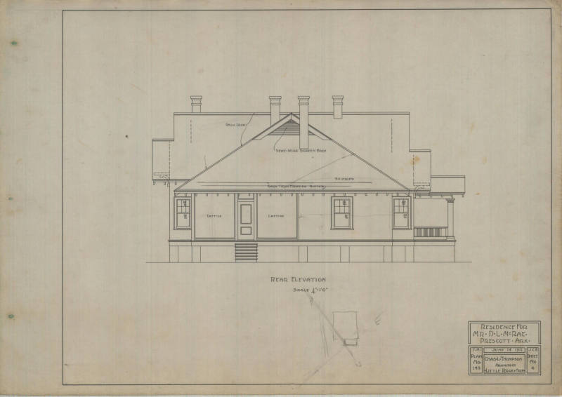 Drawing, Thompson Architectural - D.L. McRae, Prescott