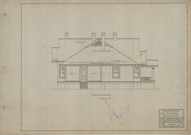 Drawing, Thompson Architectural - D.L. McRae, Prescott