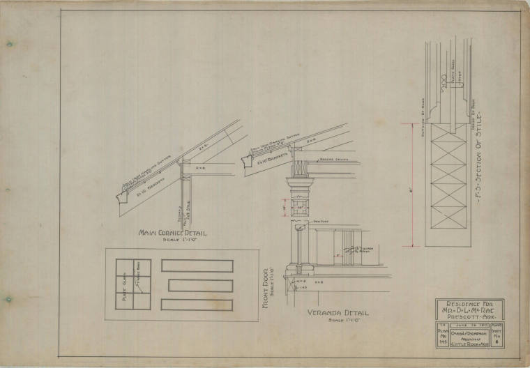 Drawing, Thompson Architectural - D.L. McRae, Prescott