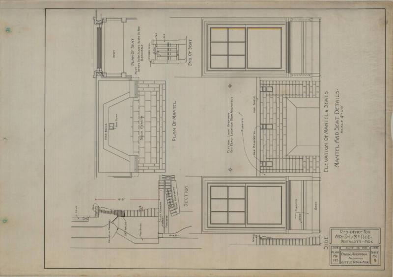 Drawing, Thompson Architectural - D.L. McRae, Prescott