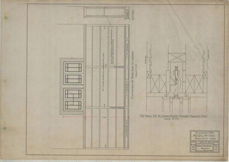 Drawing, Thompson Architectural - D.L. McRae, Prescott