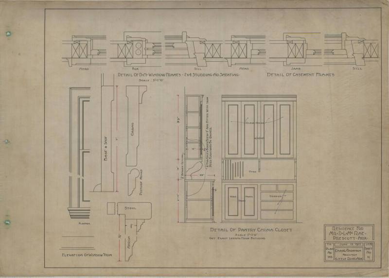 Drawing, Thompson Architectural - D.L. McRae, Prescott