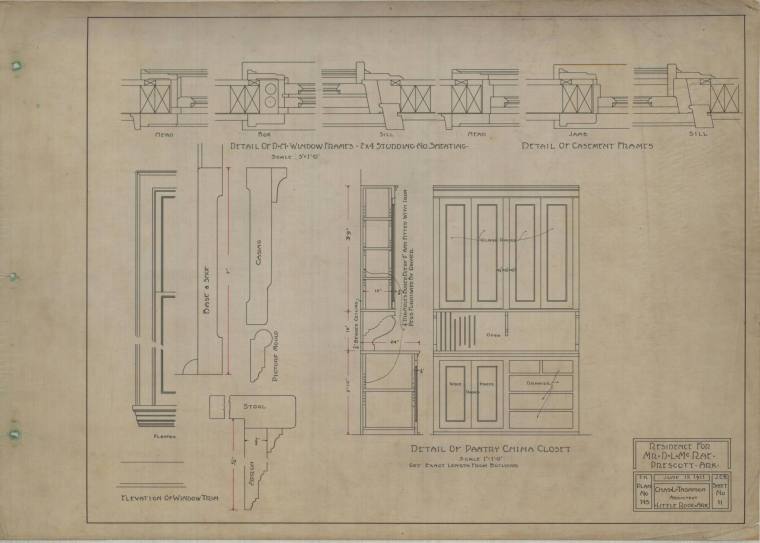 Drawing, Thompson Architectural - D.L. McRae, Prescott