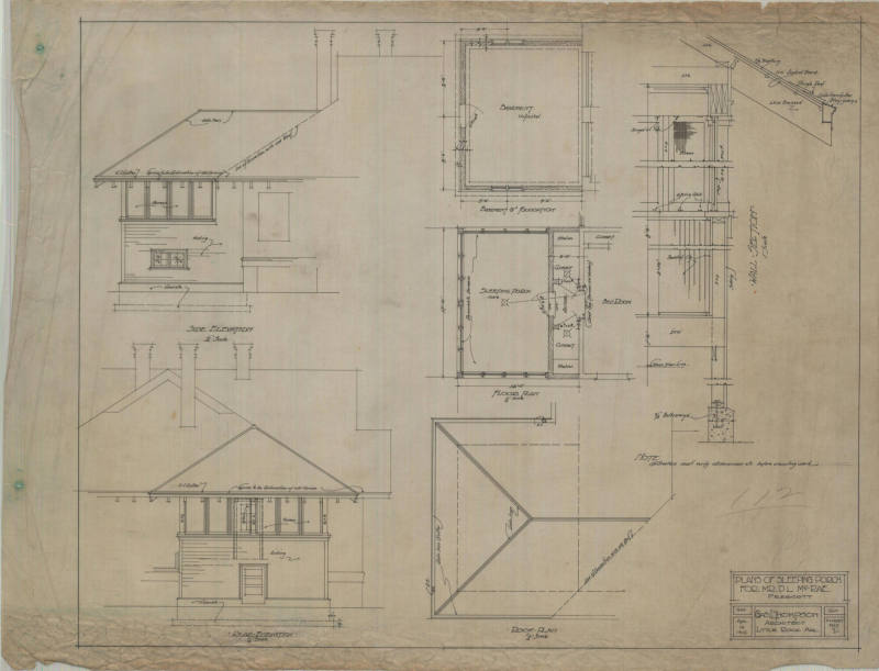 Drawing, Thompson Architectural - D.L. McRae, Prescott