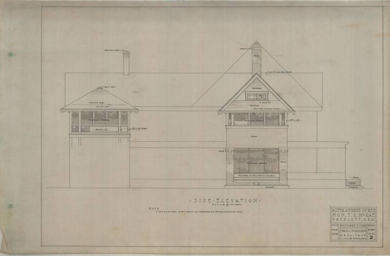 Drawing, Thompson Architectural - T.C. McRae, Prescott