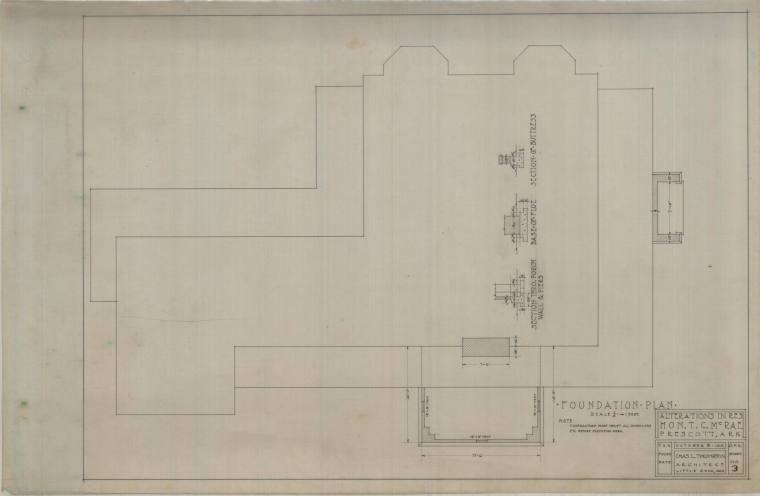 Drawing, Thompson Architectural - T.C. McRae, Prescott