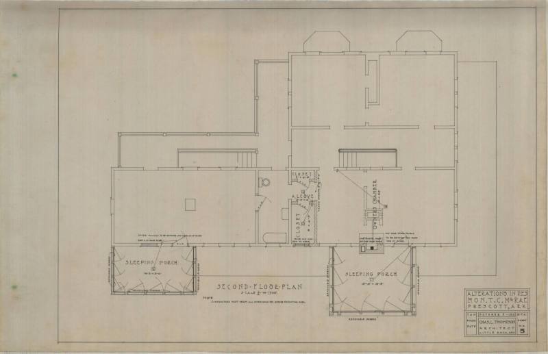 Drawing, Thompson Architectural - T.C. McRae, Prescott